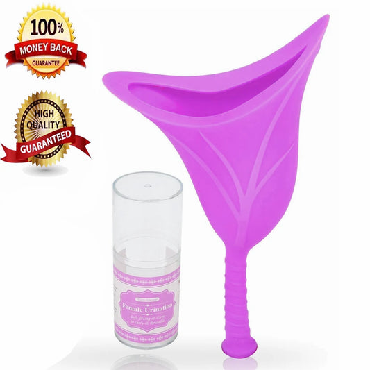 Female Urination Device Women Pee Funnel-Portable Silicone Female Urinal for Travelling,Hiking,Outdoor Urine Funnel For Women