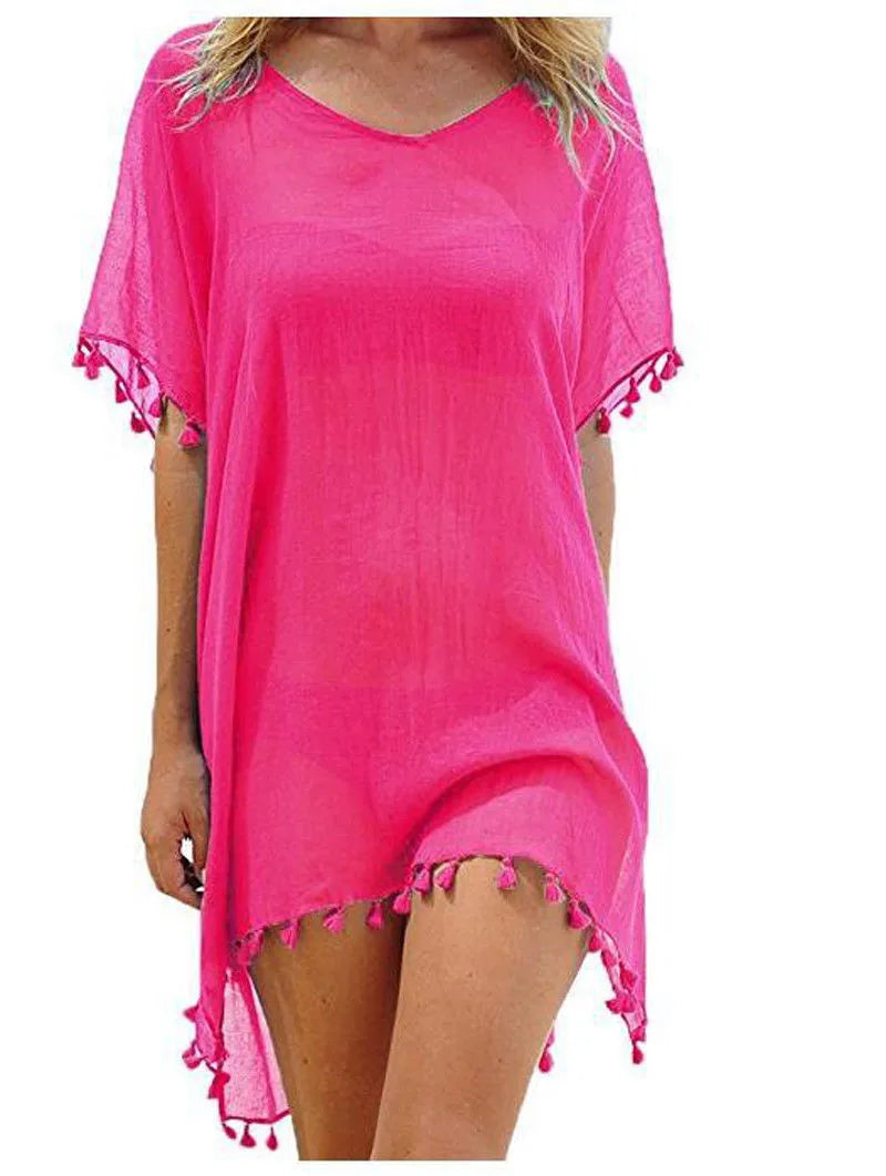 Women Beach Cover Up Lace Hollow Crochet Swimsuit Beach Dress Women 2021 Summer Cover-Ups Bathing Suit Ladies Beach Wear Tunic