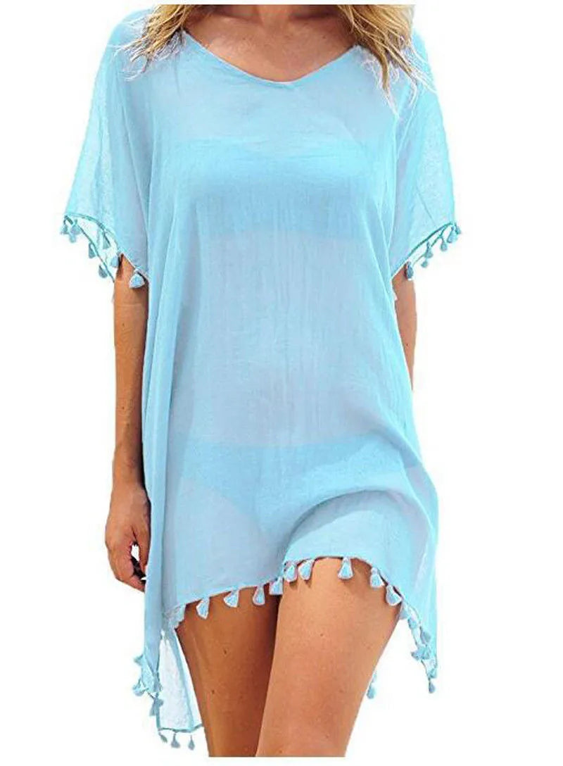 Women Beach Cover Up Lace Hollow Crochet Swimsuit Beach Dress Women 2021 Summer Cover-Ups Bathing Suit Ladies Beach Wear Tunic