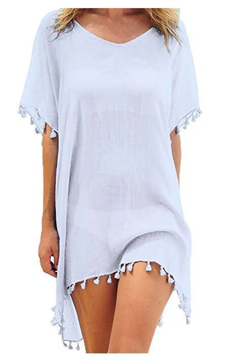 Women Beach Cover Up Lace Hollow Crochet Swimsuit Beach Dress Women 2021 Summer Cover-Ups Bathing Suit Ladies Beach Wear Tunic