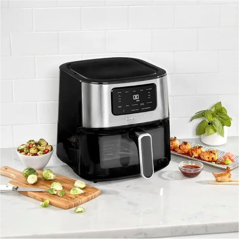 Cuisinart Airfryer, 6-Qt Basket Air Fryer Oven that Roasts, Bakes, Broils & Air Frys Quick & Easy Meals - Digital Display