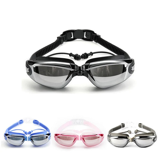 Adult Myopia Swimming Goggles Racing Goggles Earplug Professional Pool Glasses anti fog Optical waterproof Eyewear