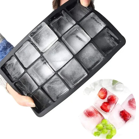 Silicone Ice Cube Mold Big Square Ice Cube Tray Mold Ice Cube Maker Non-toxic Durable Bar Pub Wine Ice Blocks Maker