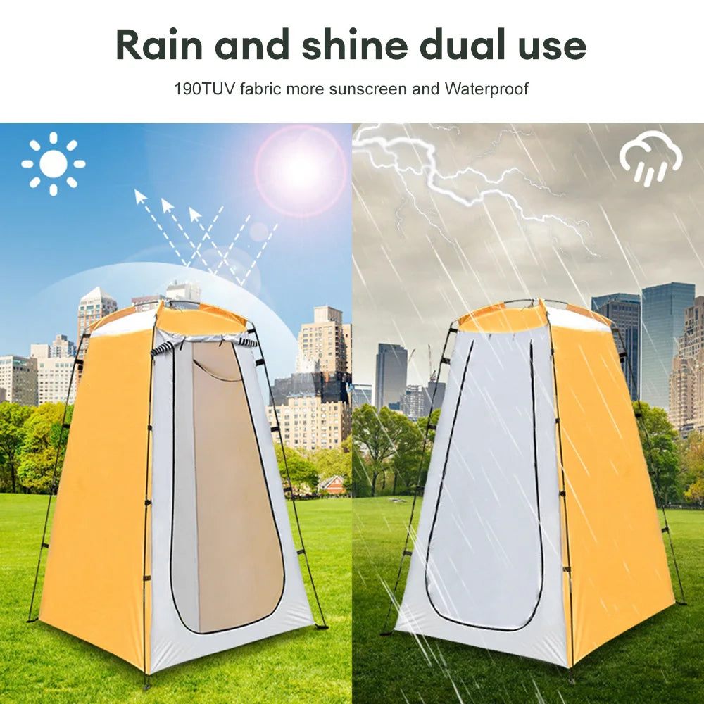 Portable Privacy Shower Tent Outdoor Waterproof Changing Room Shelter for Camping Hiking Folding Beach Toilet Shower Bathroom