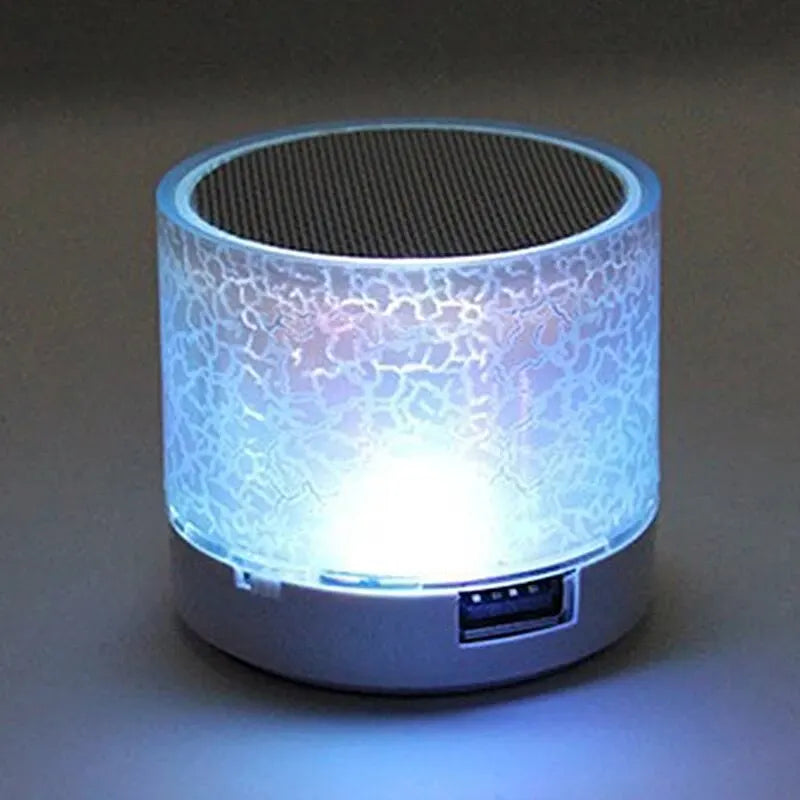 Bluetooth Wireless Mini Speaker with Colorful LED, TF Card, USB Subwoofer, Portable MP3 Music Sound Column For PC Phone