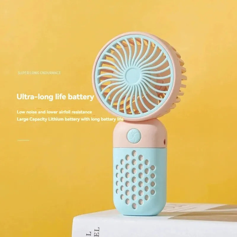 2024 New Handheld Charging Fan Cute Small Student Charging Small Fan Portable Mini USB Fan Mini Pocket