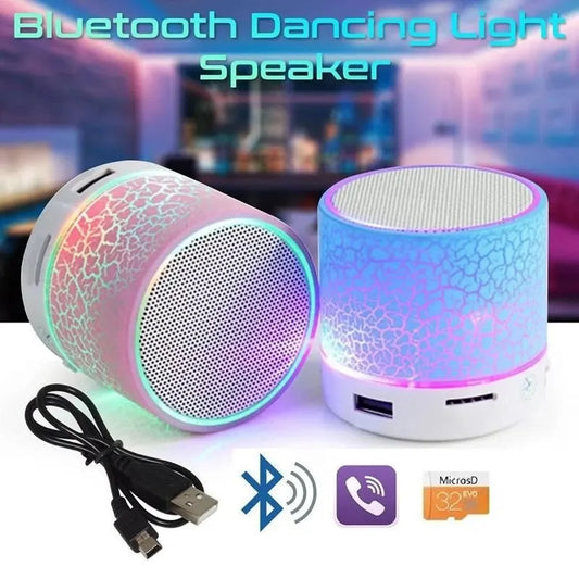 Bluetooth Wireless Mini Speaker with Colorful LED, TF Card, USB Subwoofer, Portable MP3 Music Sound Column For PC Phone