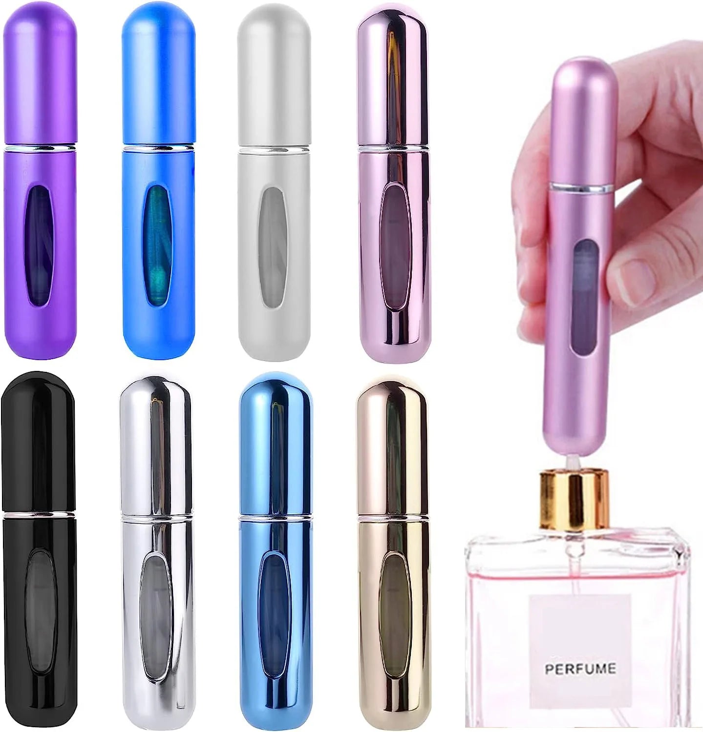 Refillable Travel Mini Perfume Bottle, Portable Cosmetic Bottle 8ml /5ml