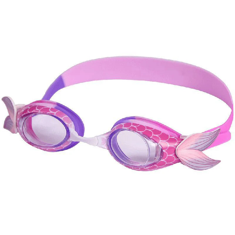 Eyelash Children Cartoon Swimming Goggles Silica Gel Mermaid Waterproof anti-fog Mirror Hd Swimming Goggles