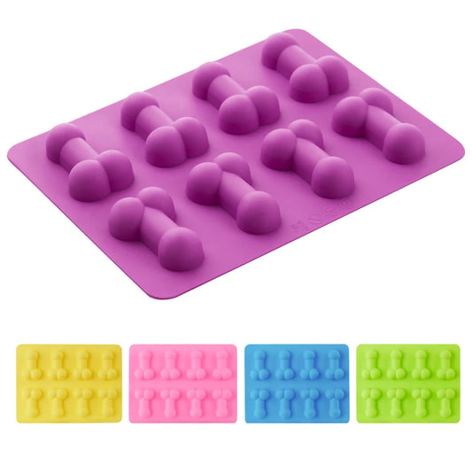 Penis Cake Mold Dick Ice Cube Tray Silicone  Candle Soap Moulds Chocolate Mould Mini  Cream Forms Sugar Craft Tools