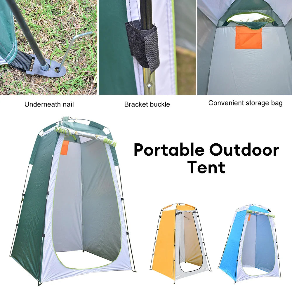 Portable Privacy Shower Tent Outdoor Waterproof Changing Room Shelter for Camping Hiking Folding Beach Toilet Shower Bathroom