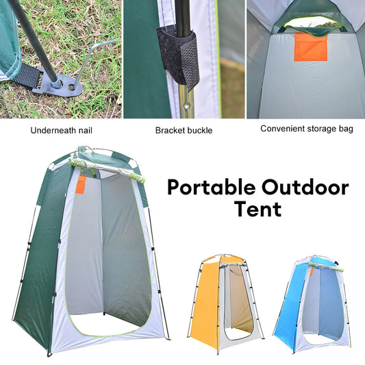 Portable Privacy Shower Tent Outdoor Waterproof Changing Room Shelter for Camping Hiking Folding Beach Toilet Shower Bathroom