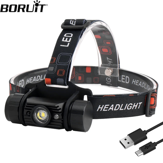 LED Induction Headlamp 1000LM Motion Sensor Headlight 18650 Rechargeable Head Torch Camping Hunting Flashlight