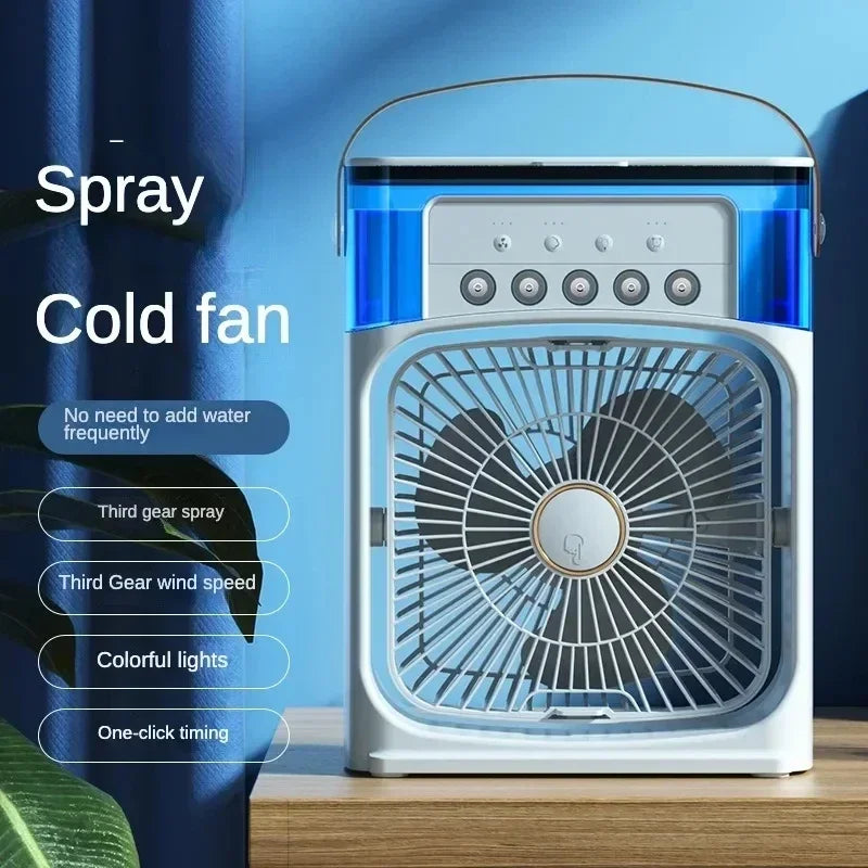 Portable 3 In 1 Humidifier Fan AIr Conditioner Household Small Cooler Hydrocooling Air Adjustment 3 Speed Fans For Home Office